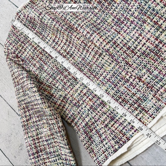 J.Crew NWT confetti fringe tweed collarless blazer + skirt set *shop@iamwarrior - Picture 9 of 12